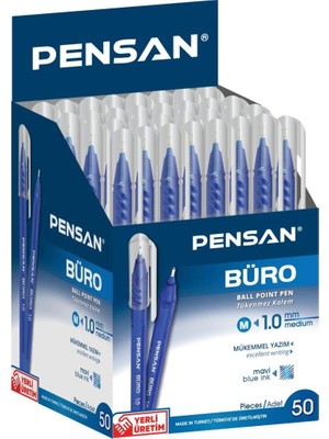 Zemira Pensan Pensan 2270 Tükenmez Kalem Büro 1 mm 50 Li (1 Paket 50 Adet) 3083.12038