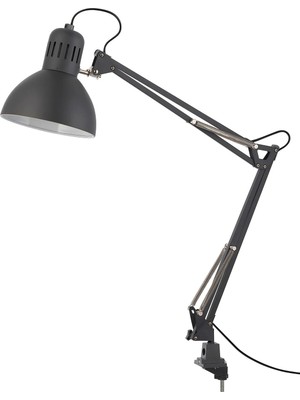 IKEA Tertıal Koyu Gri Çalışma Lambası
