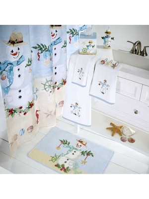 Avanti Linens Coastal Snowman Collection Sabunluk/losyon Pompası, Çok Aşamalı