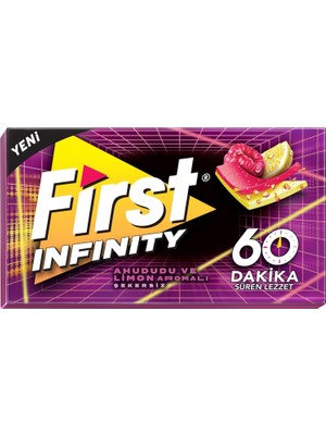 First Infinity 60 Dk Limon Ahududu Aromalı Şekersiz Sakız 27 gr