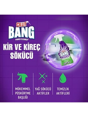 Cillit Bang Mutfak Yağ ve Kireç Çözücü Sprey 750 ml