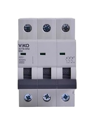 4VTB-3B50 Otomatik Sigorta 4,5ka B Tipi 3 Kutup 50A