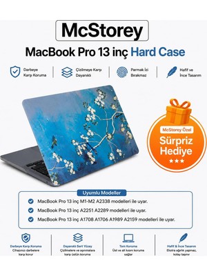 MacBook Pro 13 Sanatsal Desenli Kılıf A1706 A1708 A1989 A2159 A2251 A2289 A2338 M1 M2 Uyumlu Baskılı Kristal Sert Kılıf Koruyucu Kapak Yeşil Sarı