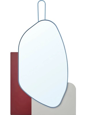 Ikea Ps 2026 Mavi-Kırmızı 26X38 cm Duvar Aynası