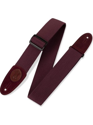 Levy's Leathers Mssc8-Brg Signature Serisi Pamuk Gitar Kayışı, Bordo