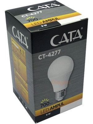 Cata CT-4277B LED Ampul, 9 W, 730 Lm, Beyaz Işık