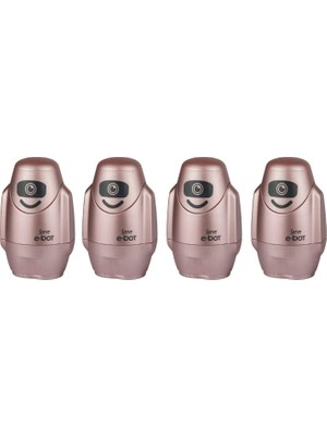 Serve E-Bot Sılgılı Kalemtıras Metalık Roze 4lu Set