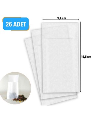 26 Adet Pratik Kullan At Çay,bitki Çayı,filtre Kahve Demleme Poşeti Süzgeci