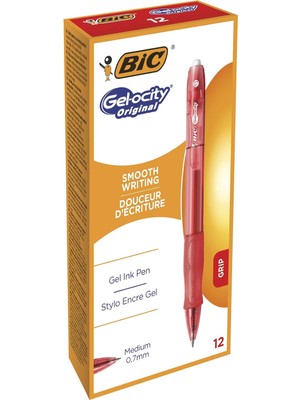 Serve SV-BRGEL07-KRM Hızlı Kuruyan Jel Kalem, Kırmızı,0.7mm