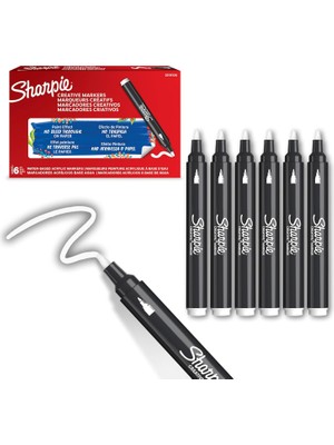 Sharpie Sharpıe , Yuvarlak Uç, Beyaz