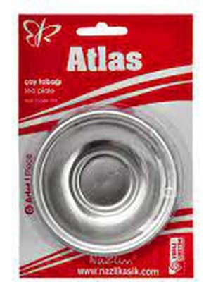 6 Parça Metal Çay Tabak