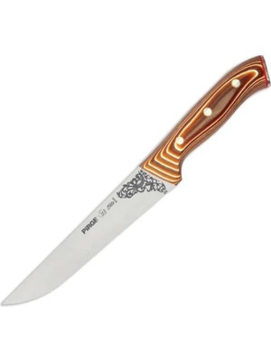 32103 Elite Kurban, Kasap Bıçağı 19 cm - Kahverengi Perçinli Kompozit Sap