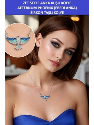 Zetconcept Zet Style Anka Kuşu Kolye – Aeternum Phoenix (Ebedi Anka) Zirkon Taşlı Kadın Kolye