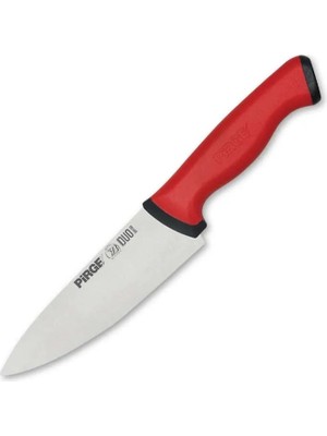 34159 Duo Şef Bıçağı 16 cm - Kırmızı Kaymaz Sap