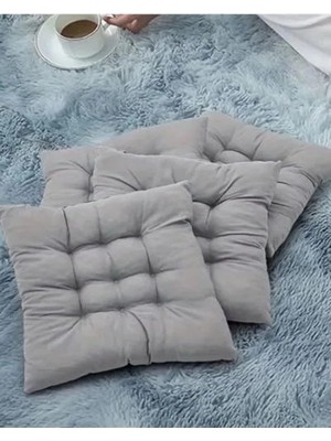 Aesco Bağcıklı Sandalye Minderi, Yıkanabilir ve 40X40 cm Boyutunda