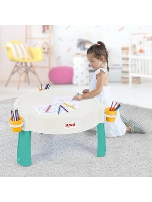 Aesco Dolu Su ve Kum Aktivite Masası Yeşil 2670