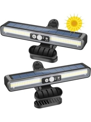 Aesco Güneş Enerjili Mandallı LED Aydınlatma, Hareket Sensörlü ve Enerji Tasarruflu