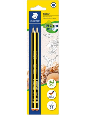 Staedtler 1200 BK2D Noris 2b Kursun Kalem 2'li Blister