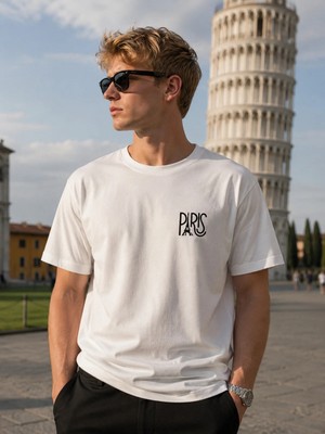 Me Selection Paris Tasarım %100 Pamuk Unisex Basic Tişört