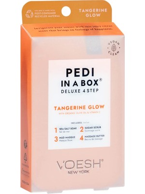 Voesh Pedi In A Box Deluxe 4 Adımlı Pedikür Seti Mandalina
