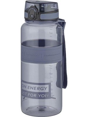 Uzspace Su Matarası 1000ML 1 Litre Büyük Boy Yenilenen Renkler Gri