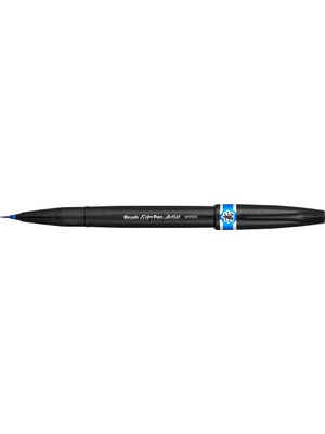 Pentel Sing Pen Brush Ince Uçlu Fırça Kalem A.mavi