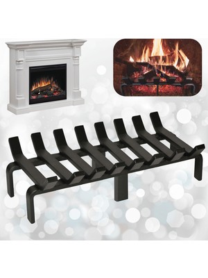 Aktepe Group 48 cm x 32 cm 8 Çubuklu Ekstra Şömine Izgarası Dar Gözlü Izgara