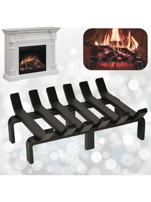 Aktepe Group 36 cm x 32 cm 6 Çubuklu Ekstra Şömine Izgarası Dar Gözlü Izgara