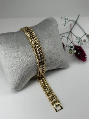 Trend Kapında Pirinç Bileklikler 19 cm  - KBL0308