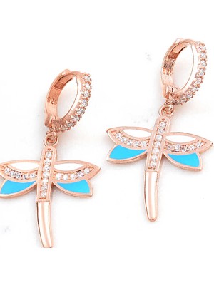 Tienda Elegante ​Gümüş Rose Sallantılı Yusufcuk Kadın Küpe