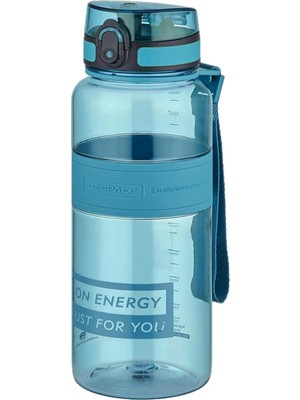Uzspace Su Matarası 1000ML 1 Litre Büyük Boy Yenilenen Renkler Turkuaz