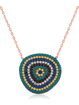 Tienda Elegante Gümüş Nazar Bayan Kolye