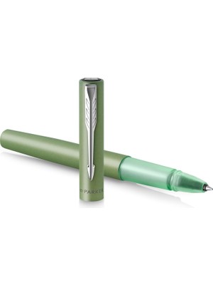 Parker Vector Xl Tükenmez Kalem | Pirinç Üzerine Metalik Yeşil Lake | Siyah Mürekkep Doldurmalı Ince