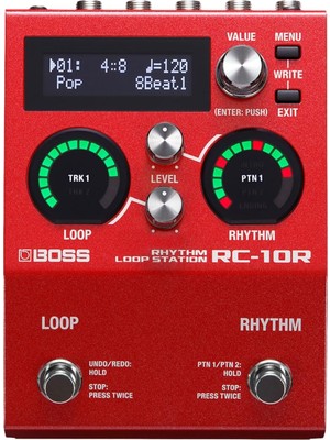 Boss RC-10R Yeni Ritmik Döngü Istasyonu, Modern Şarkı Sanatçıları Için, Kırmızı