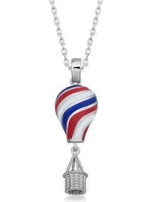 Tienda Elegante Gümüş Kapadokya Balon Kadın Kolye
