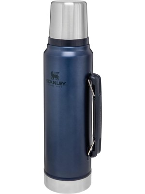 Stanley Classic Legendary Vakumlu Termos 1 Litre - Gece Mavisi (Nightfall) | Paslanmaz Çelik