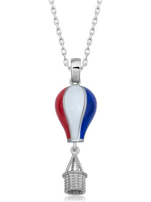 Tienda Elegante Gümüş Kapadokya Balon Kadın Kolye
