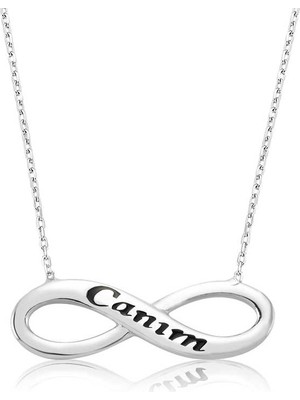 Tienda Elegante Gümüş Canım Sonsuzluk Bayan Kolye