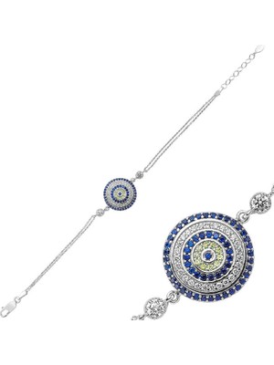 Tienda Elegante Gümüş Nazar Bayan Bileklik