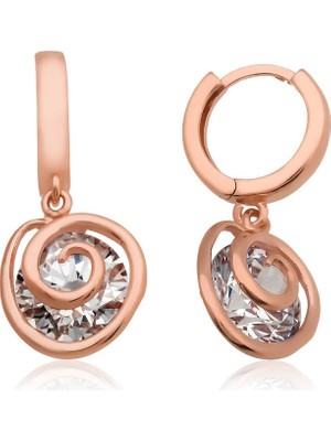 Tienda Elegante Gümüş Aşk Döngüsü Küpe