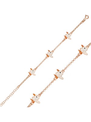 Tienda Elegante ​Gümüş Rose Ördek Çocuk Bileklik