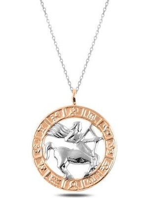 Tienda Elegante ​Gümüş Rose Yay Burcu Kolye