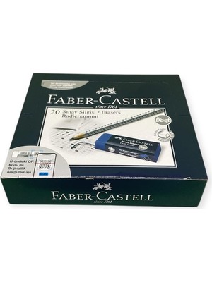 Faber-Castell Silgi- Faber Castell Sınav 20'li