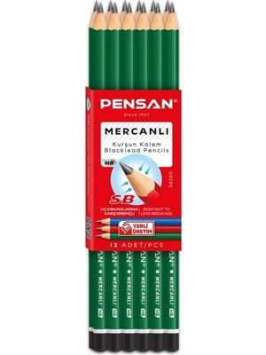Pensan Mercanlı Kurşun Kalem 12'li