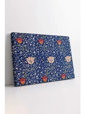 Mushen Studio William Morris , Mavi Desenler Tablo, Dekoratif Geleneksel Desenler Kanvas, Lüks Tablo Kanvas Tablo