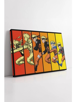 Mushen Studio Naruto Evrim Çizelgesi Anime  Genç Odası Renkli Hokage Stilinde Duvar Dekoru Kanvas Tablo Duvar Deko