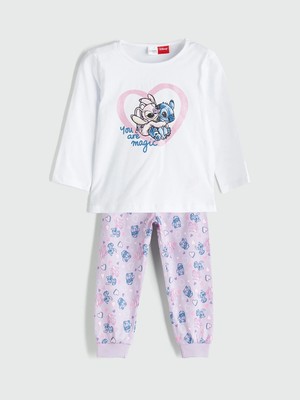 Lc Waikiki Yeni Sezon Lilo & Stitch Baskılı Kız Çocuk Pijama Takımı
