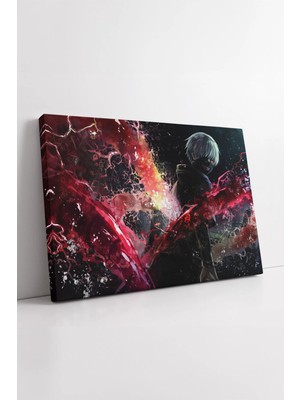 Mushen Studio Tokyo Ghoul Kaneki Ken Karanlık Güç Dönüşüm Anime Aksiyon Temalı  Duvar Dekoru Kanvas Tablo Duvar De