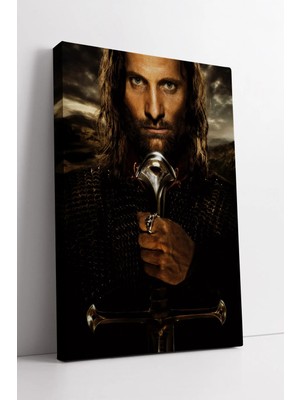 Mushen Studio The Lord Of The Rings Aragorn Epik Film Sahnesi Temalı Kanvas Duvar Dekoru Kanvas Tablo Duvar Dekoru