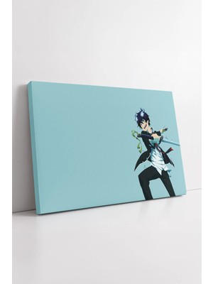 Mushen Studio Blue Exorcist Rin Okumura Anime Karakteri Minimal Japon Çizim Modern Kanvas Duvar Tablo Kanvas Tablo